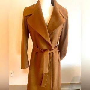 Trina Turk Wool Blend Peacoat | Carmel - Tan